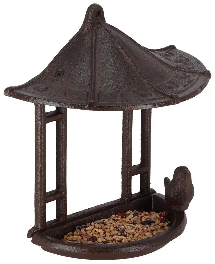 Závesné liatinové kŕmidlo Esschert Design, výška 24,4 cm