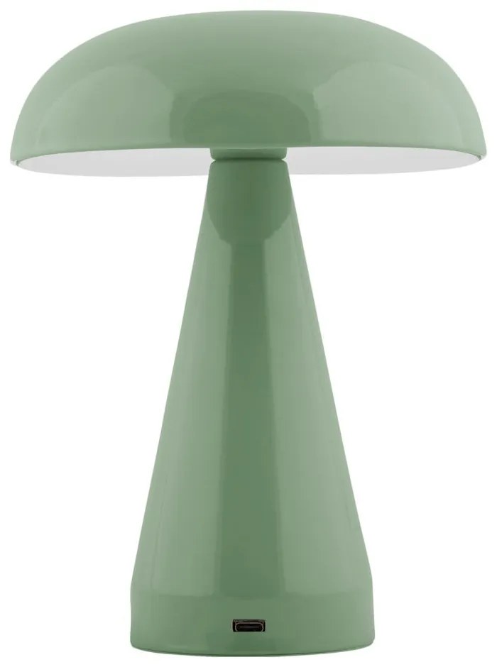 Zelená LED stmievateľná stolová lampa s kovovým tienidlom (výška 20,5 cm) Rachel – Leitmotiv