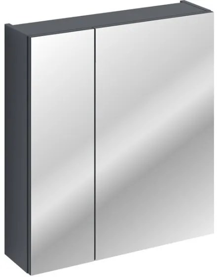 Závesná kúpeľňová skrinka so zrkadlom SantaFe 140 cm tmavomodrá