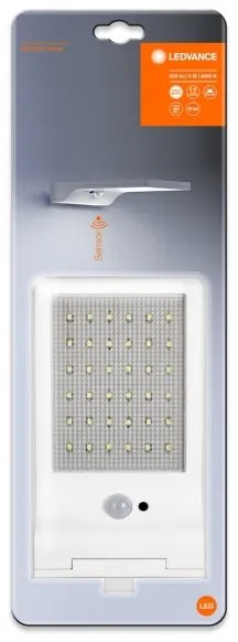 Ledvance - LED Solárne nástenné svietidlo so senzorom DOORLED LED/3W/3,3V IP44