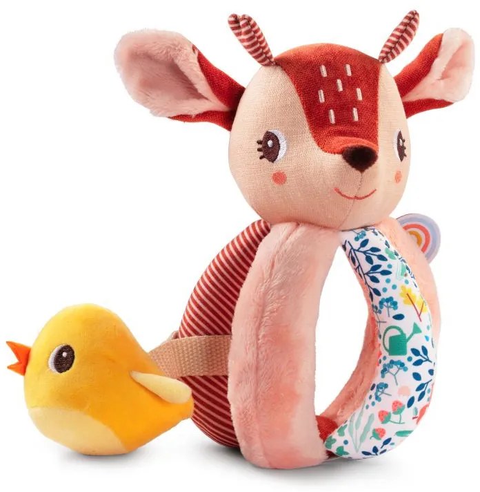 Lilliputiens - hrkálka - jelenček Stella a žltý vtáčik