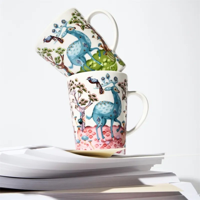 Hrnček Satumetsä 0,4l, modro-zelený