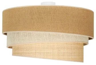 Duolla - Stropné svietidlo YUTE TRIO 3xE27/15W/230V pr. 60 cm hnedá/šedá/béžová