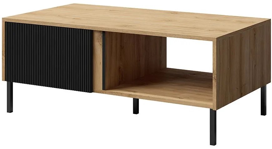 Konferenčný stolík Mia 8 večný dub/čierna