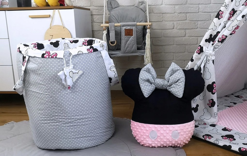 Detský stan TEEPEE (TÍPÍ) EXCLUSIVE s doplnkami - MYŠKA MINNIE - ružový