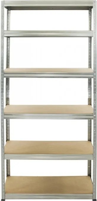 Regál 220x90x40 cm kovový zinkovaný 6-policový, nosnosť 1050 kg