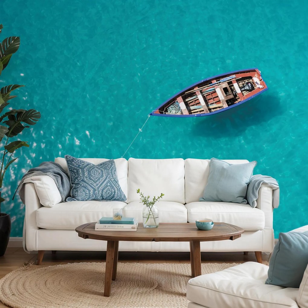 Fototapeta - Rybárska loď v Santa Maria (147x102 cm)