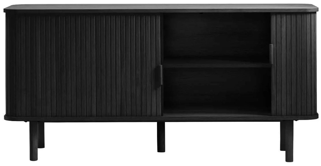 Dizajnová komoda Parveen 160 cm čierny dub