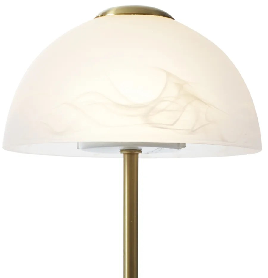Dizajnová stolná lampa zlatá s opálovým sklom vrátane LED stmievateľná - Joya
