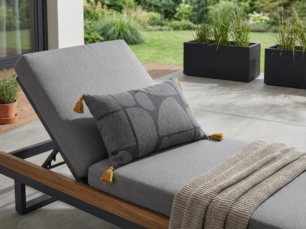 Dekoratívny vankúšik IMPRIME NOBALY 30x50 cm, sivý