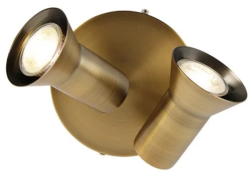 Stropné bodové svetlo bronzové okrúhle sklápateľné a otočné - Karin 2