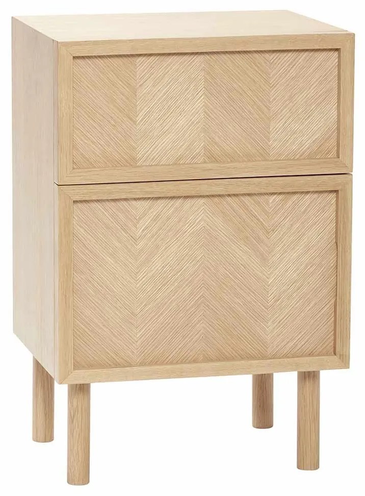 Nočný stolík Herringbone 40 × 30 × 60 cm