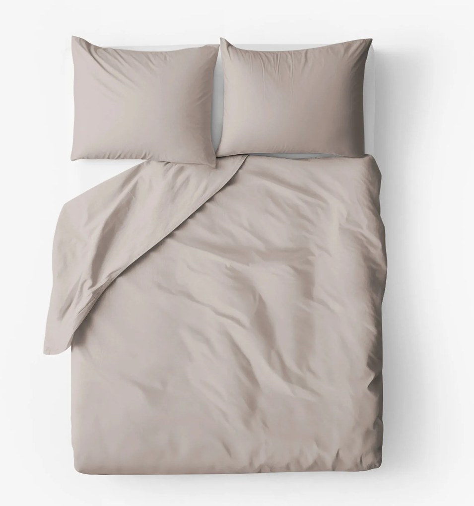 Goldea bavlnené posteľné obliečky - sivohnedé 140 x 220 a 70 x 90 cm