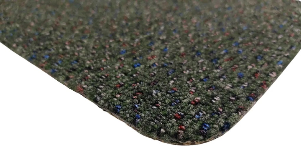 Koberec metráž New Techno 3547 zelené, na mieru, šíře 4m, zelená, ab (mriežka), chodba / predsieň, Timzo