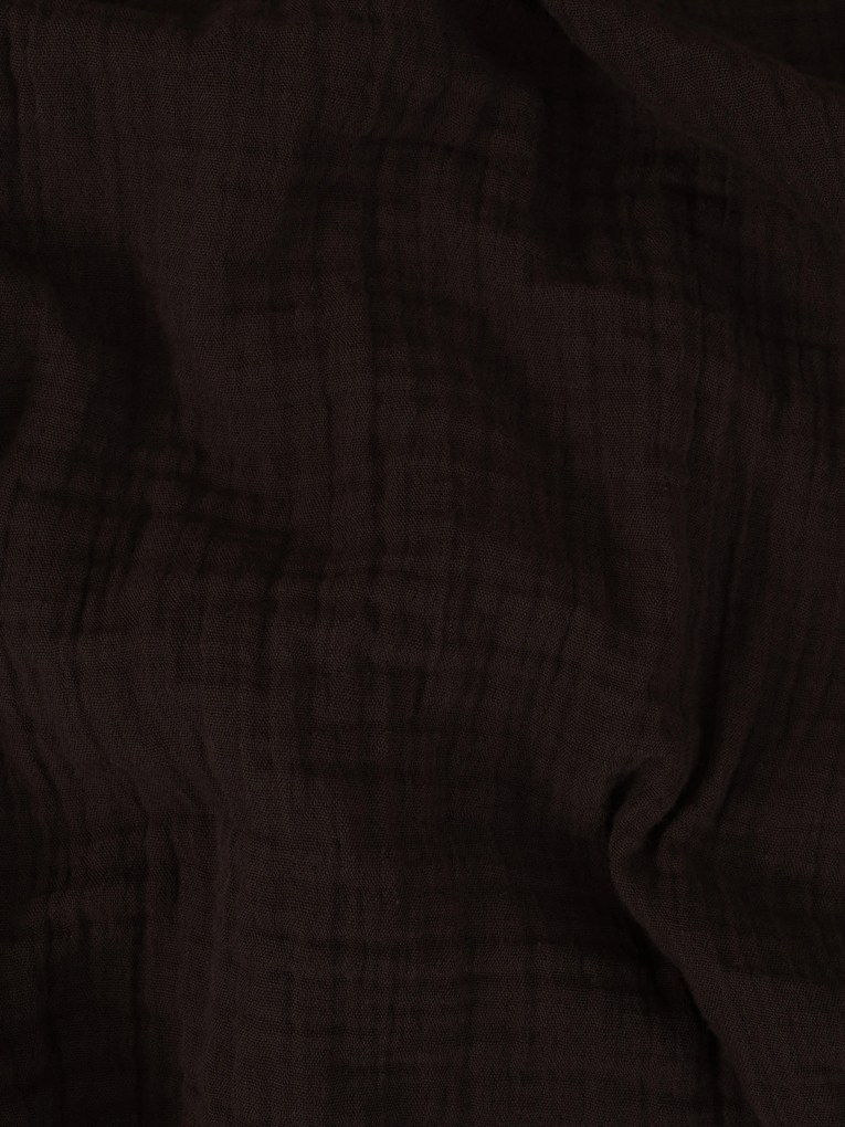 Mušelínová obliečka na vankúš 50 × 70 cm – Alexia tmavo hnedá
