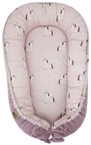 EKO - Hniezdo pre dieťa bavlnené UNICORN 90x60 cm