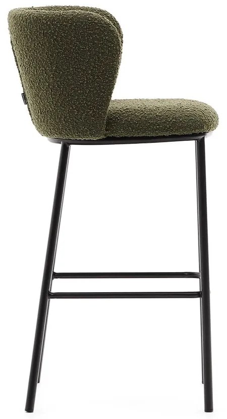 Zelená barová stolička (výška sedadla 75 cm) Ciselia – Kave Home