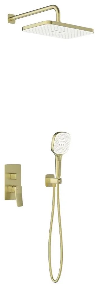 KFA Armatura 4529-501-31 - Sprchová súprava s podomietkovou batériou MALAGA, kartáčované zlato