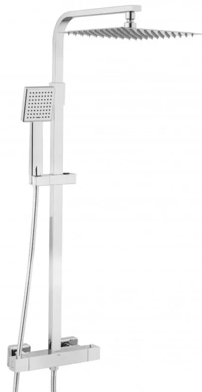 Sprchová súprava GABI s termostatickou batériou - 25x25 cm - chrómová