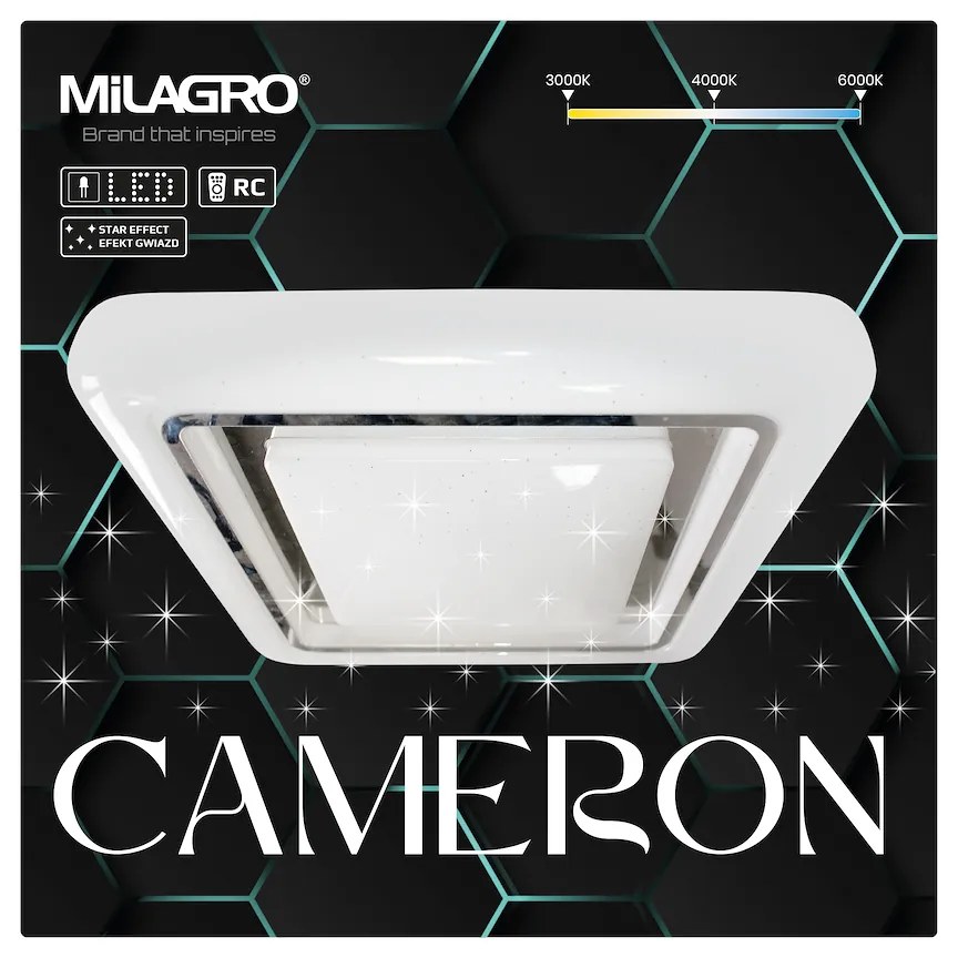 Stropné LED svietidlo Cameron, 1x LED 38w, 3000-6000k, w/ch, s ovládačom