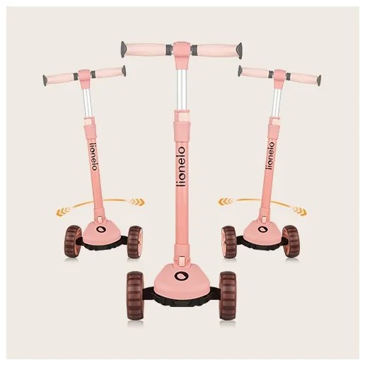 Lionelo - Detská kolobežka 2v1 FRANKY ružová