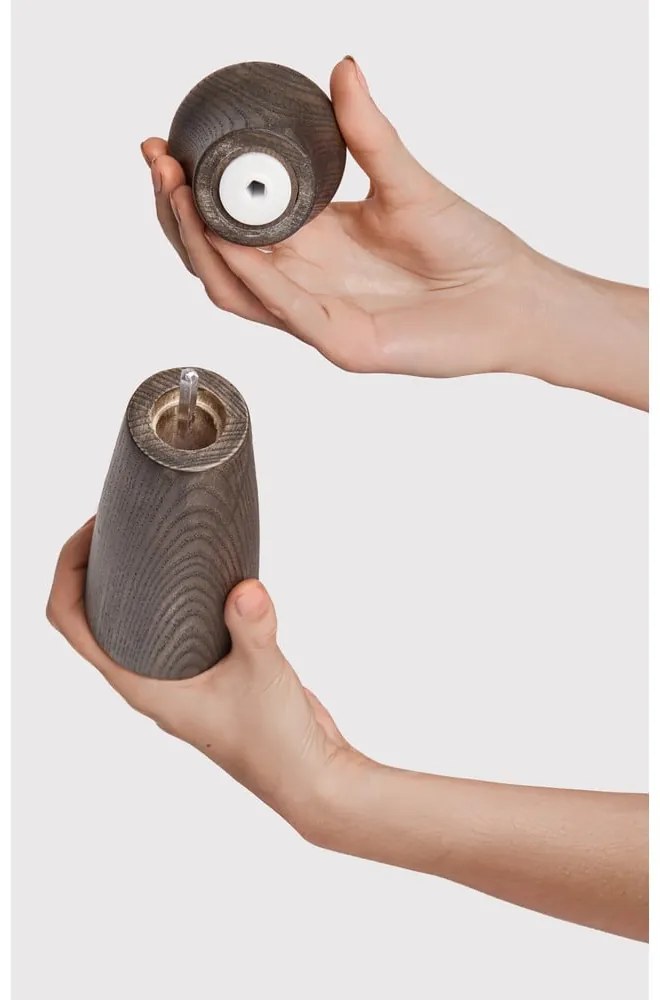 Hnedý drevený mlynček na korenie a soľ Rustic – Bonami Selection