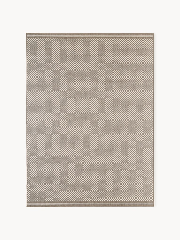 Obojstranný koberec's diamantovým vzorom do interiéru/exteriéru Reddy