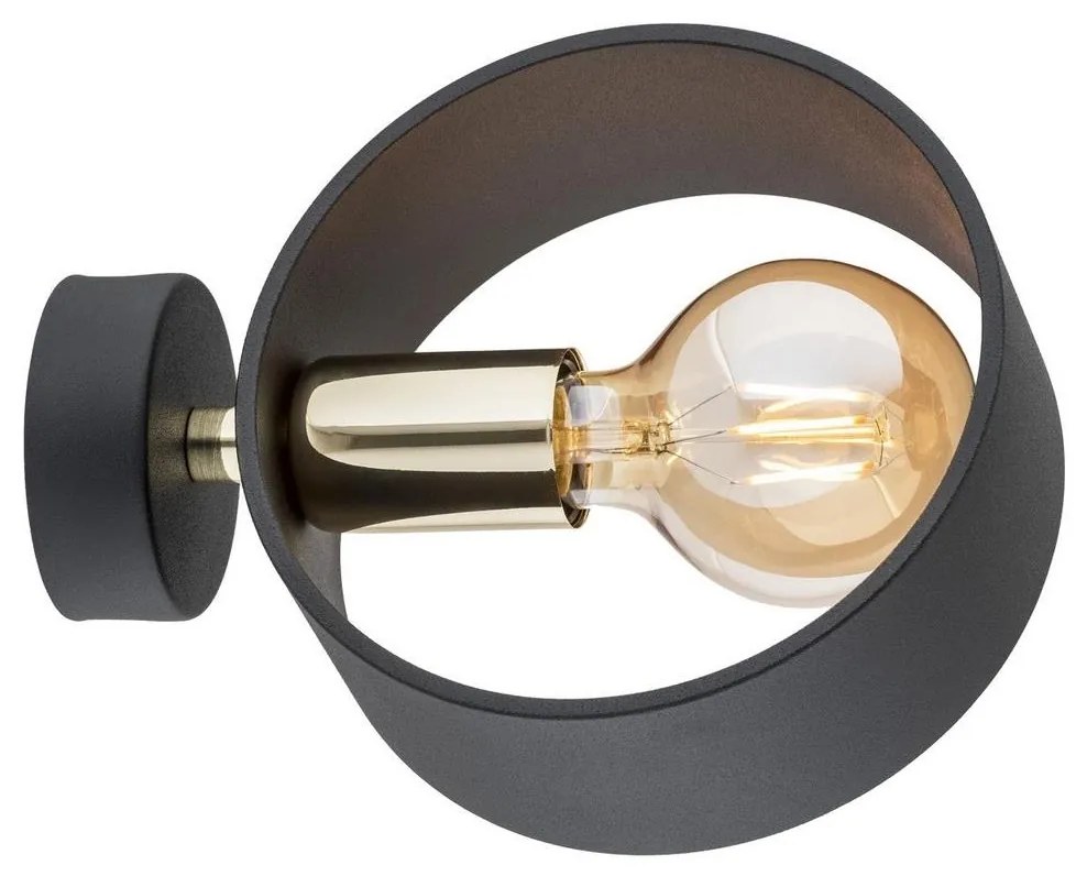 Argon 4069 - Nástenné svietidlo AMADORA 1xE27/15W/230V čierna