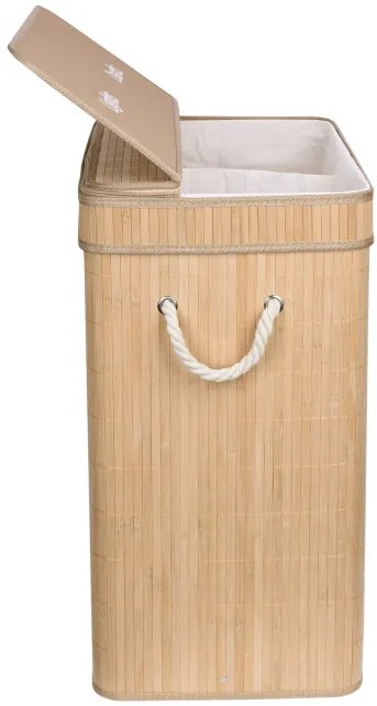Kôš na bielizeň 2 priehradkový SOREN bambusový