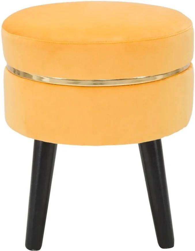Žltá polstrovaná stolička Mauro Ferretti Paris