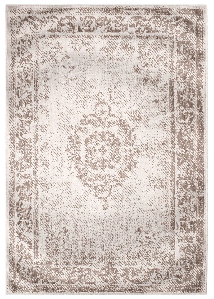 Dekorstudio Obojstranný koberec na terasu DuoRug 5577 - béžový Rozmer koberca: 120x170cm