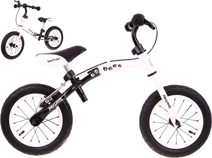 Ramiz Detský krosový bicykel Boomerang SporTrike Biela Učíme sa jazdiť + variabilné usporiadanie rámu