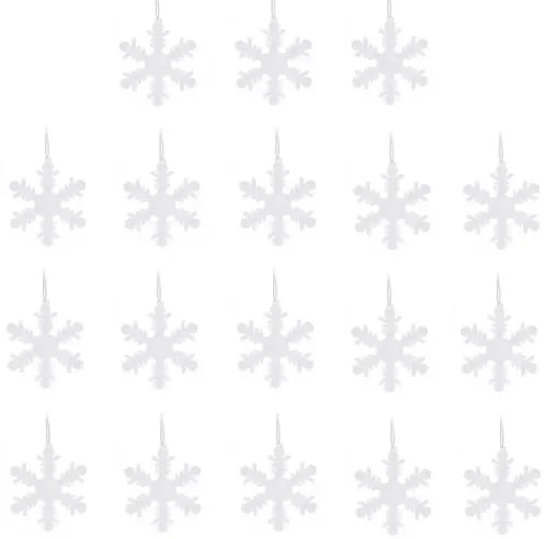 Set závesných snehových vločiek 18 ks |typ 4