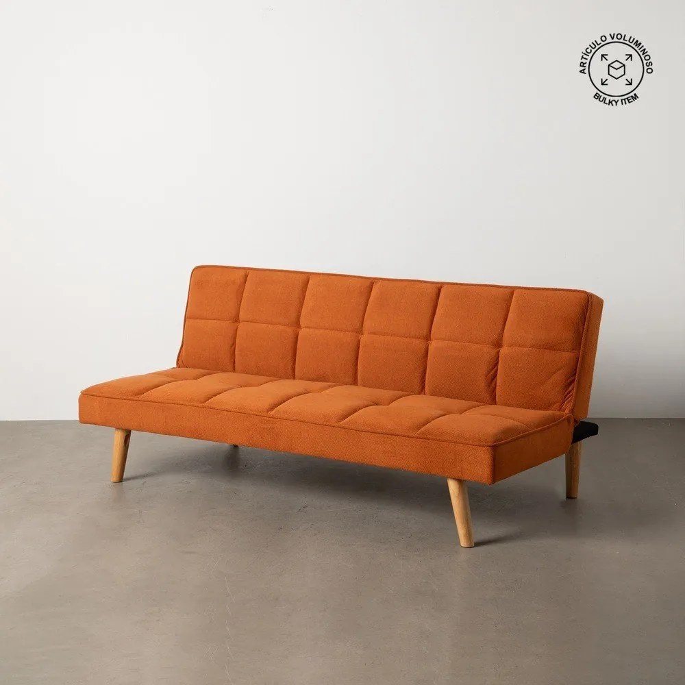 Ženilková rozkladacia pohovka v tehlovej farbe 175 cm – Ixia