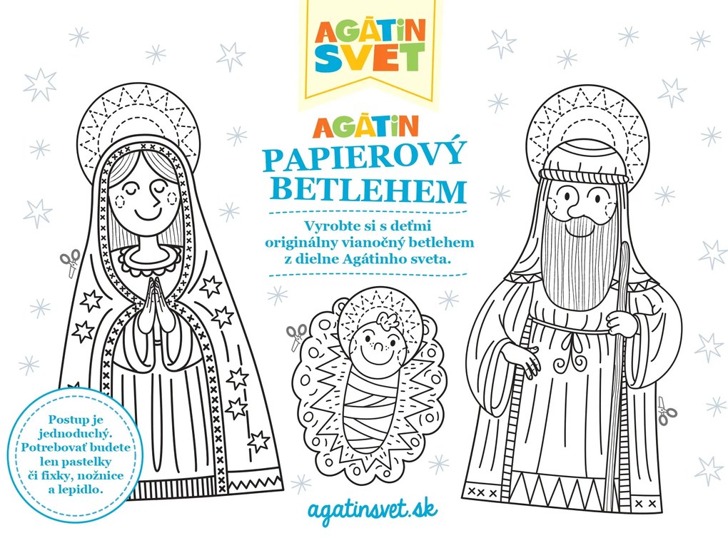 Agátin vianočný betlehem na dotvorenie