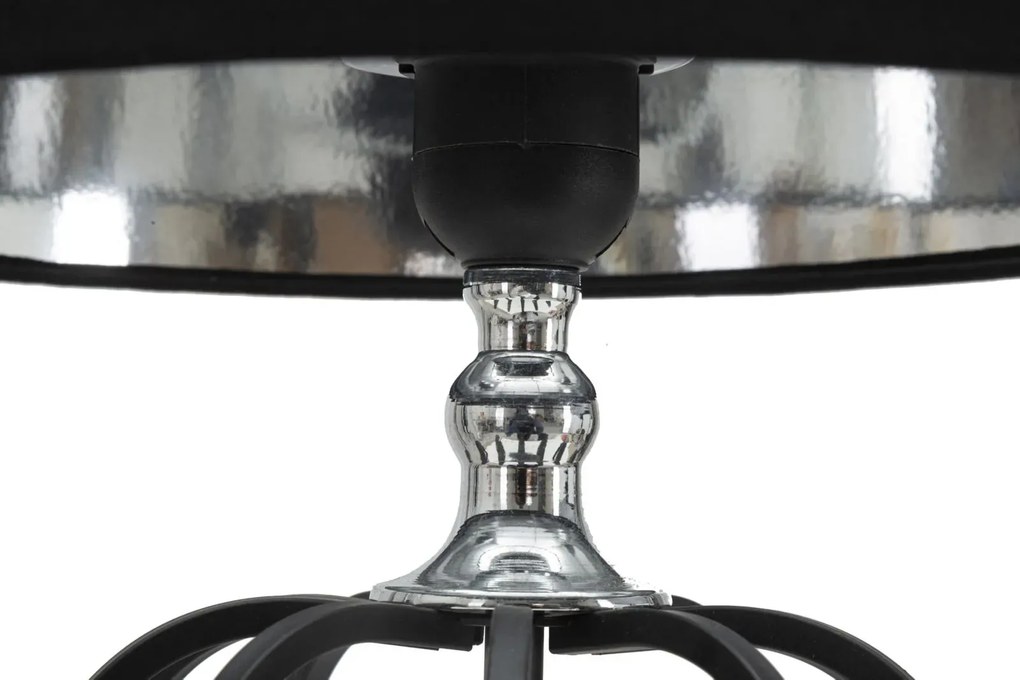 Stolná lampa Darky Silver 44,5 cm čierno-strieborná