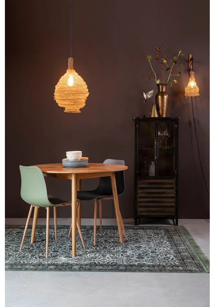 Závesné svietidlo v zlatej farbe White Label Lena, ø 37 cm