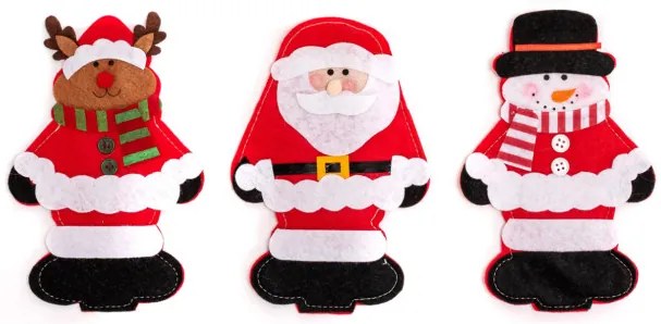 Vianočný obal na príbory 311407 (3 ks)