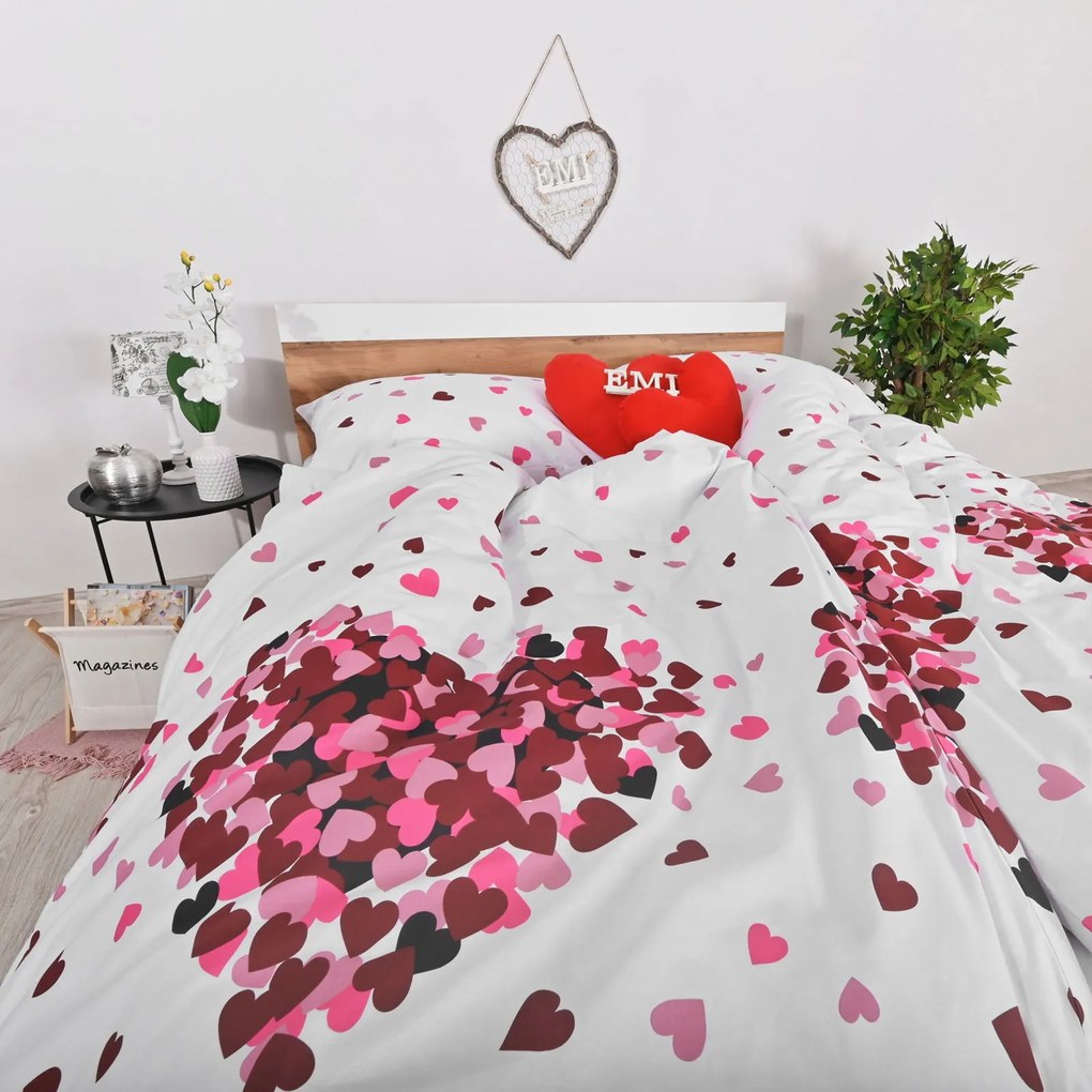 Obliečky Romance fialové EMI: Vankúš 40x40