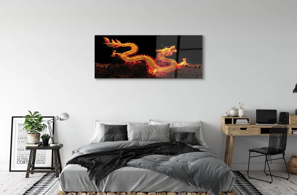 Obraz plexi Gold dragon 120x60 cm