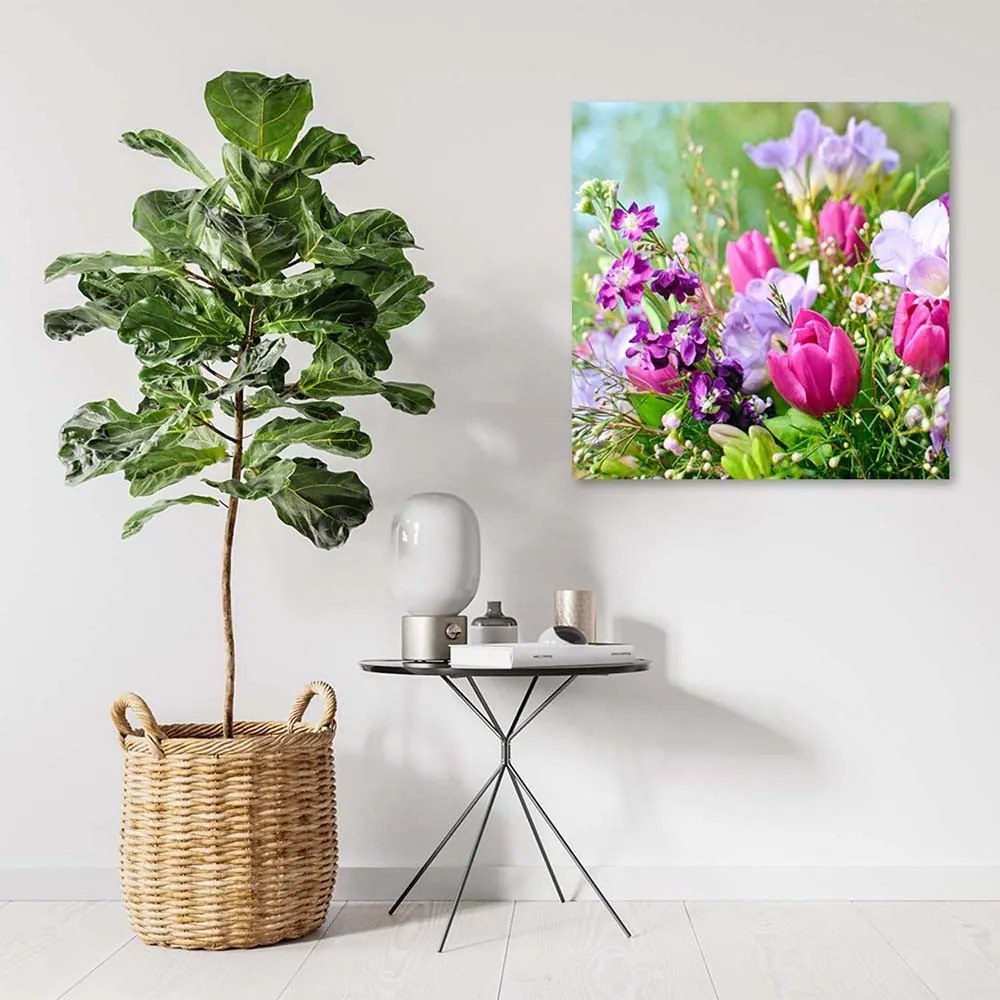 Gario Obraz na plátne Kytica kvetov Rozmery: 30 x 30 cm