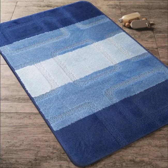 Sada kúpeľňových koberčekov Montana 04N modrá