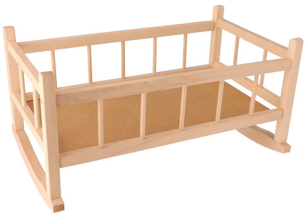 ATMOWOOD Drevená kolíska pre bábiky