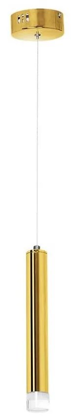 LED Luster na lanku GOLDIE 1xLED/5W/230V zlatá