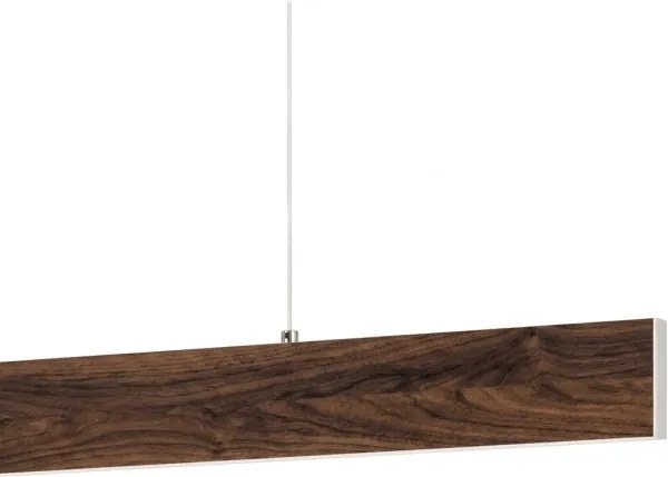Eglo 39346 - LED závesný luster CLIMENE LED/17W/230V + LED/4,2W orech