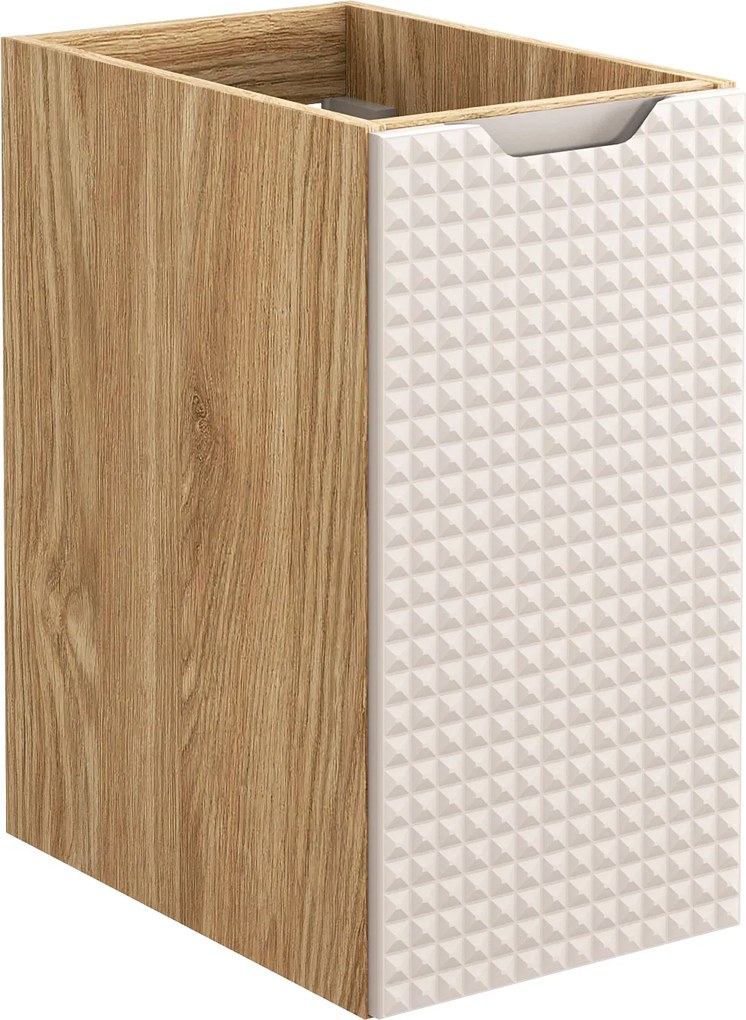 Comad Doplnková kúpeľňová skrinka nízka Luxor Beige 30 béžová/dub olejovaný