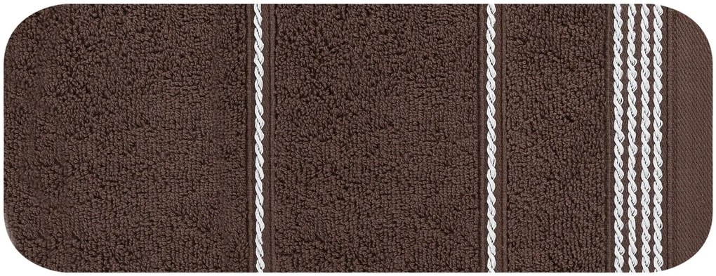 FROTÉ UTERÁK MIRA4 SADA 6KS 50X90 CM HNEDÁ
