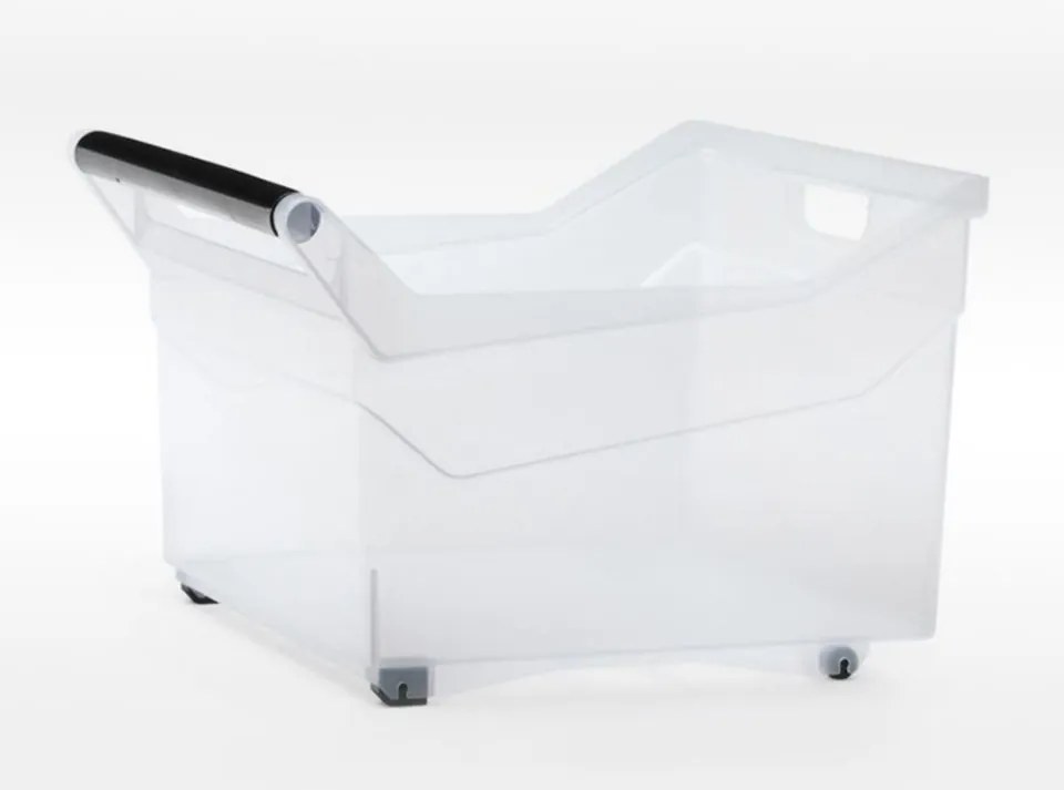 Prosperplast Úložný box, úzky s madlom, systémový NUK, 38x38x26 cm, 29 l