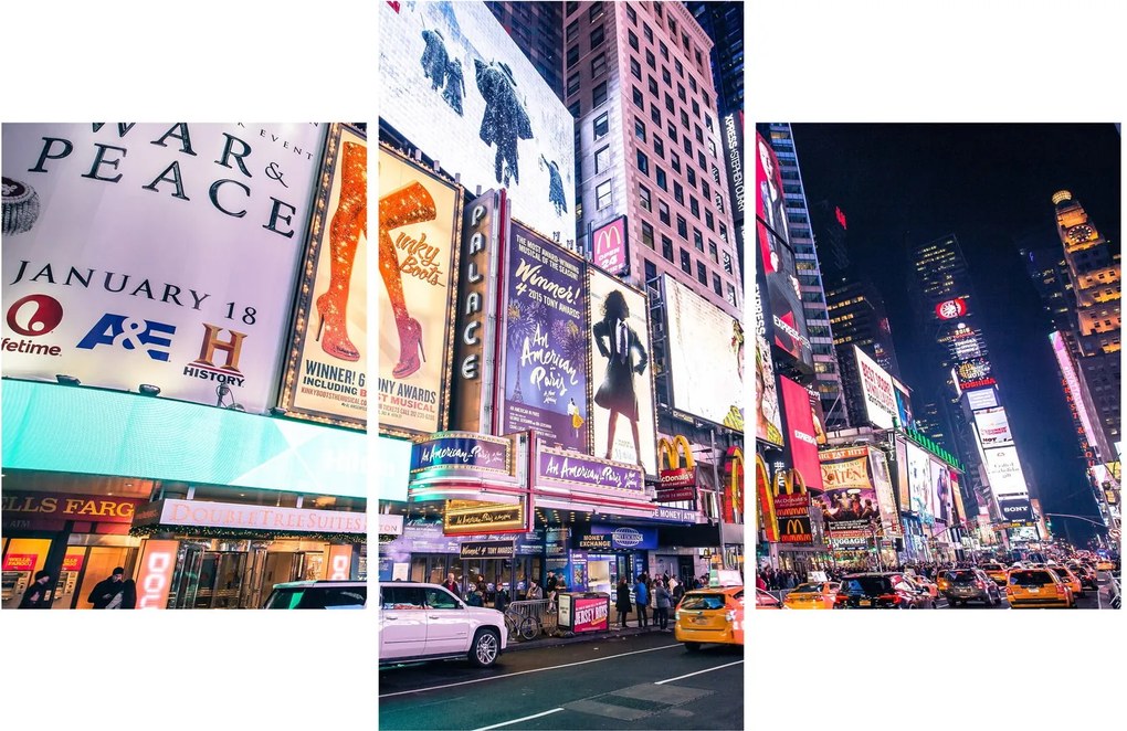 Obraz - New York Theater District (90x60 cm)