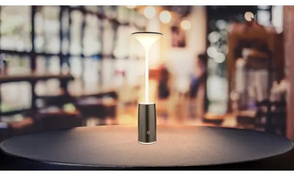 Globo 21020B - LED Stmievateľná stolná lampa QUIRIN LED/1,2W/3,7V 3000K čierna